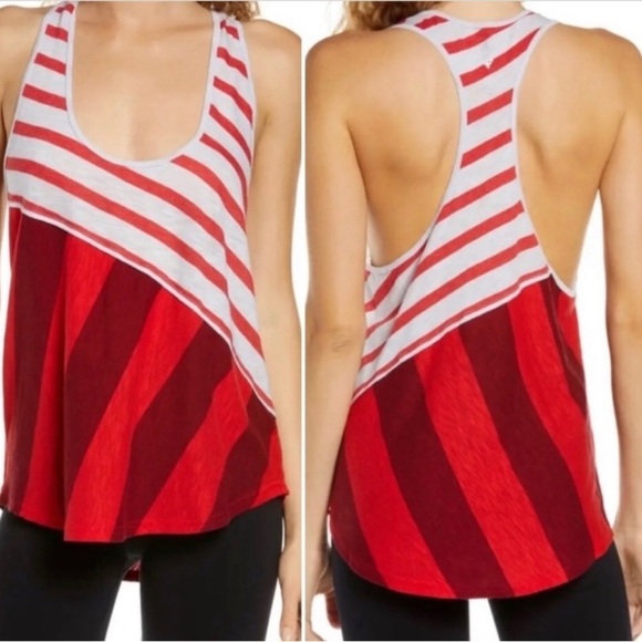 NWT Free People Movement Keep Rolling Printed Tank size S - Picture 1 of 3
